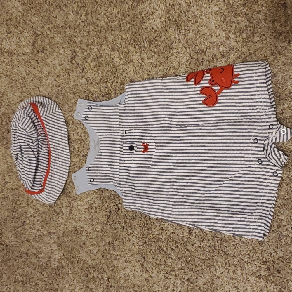 Baby crab outfit with Hat
